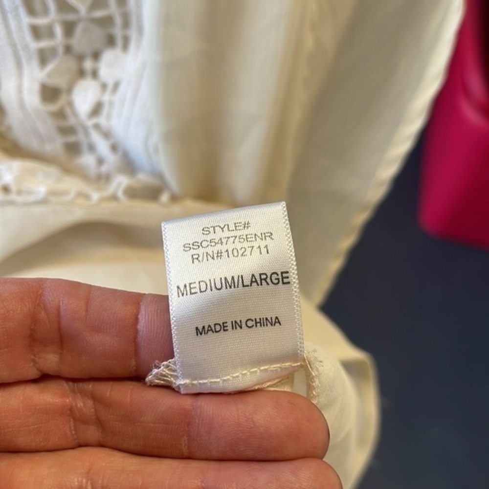 Harlow and Graham crochet front sheer blouse - Picture 5 of 6